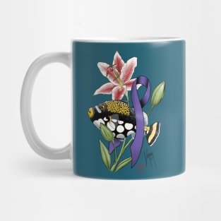 Cancer Awareness Triggerfish Mug